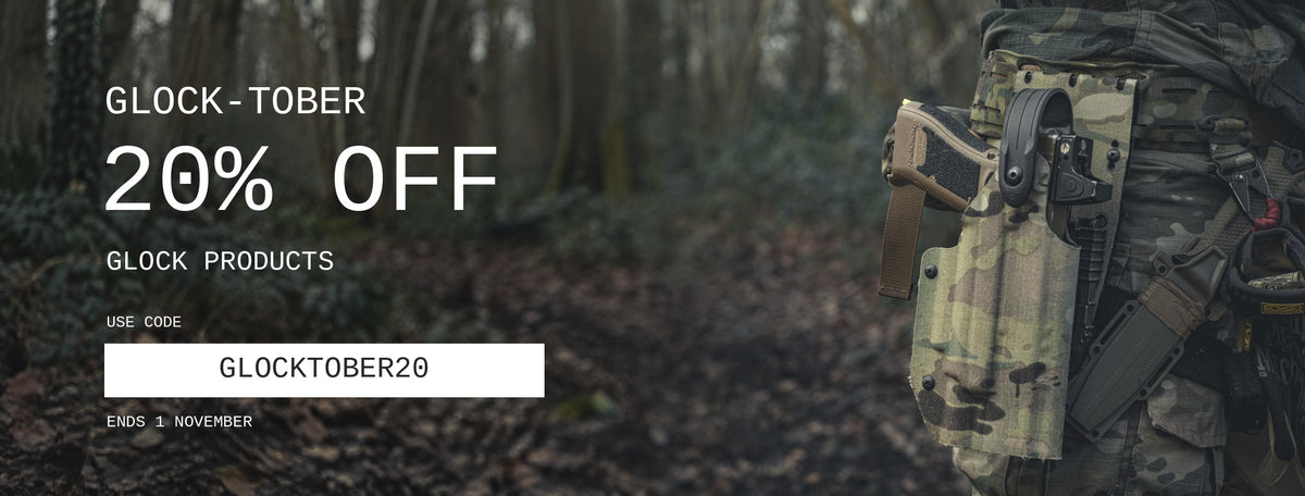Glock-tober: 20% off Glock products with code GLOCKTOBER20. Ends 1 November.