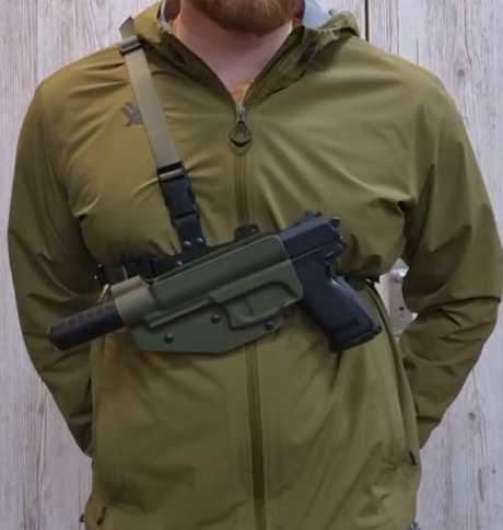 Laser Cut Chest Holster Mount