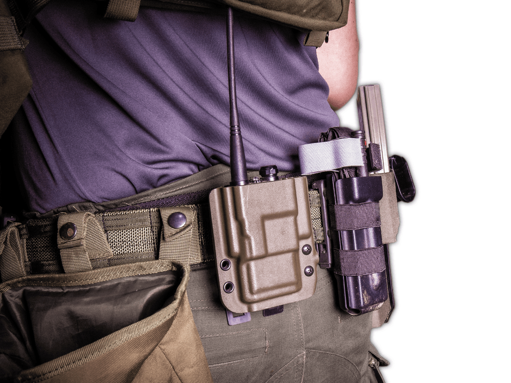 Baofeng UV5R Radio Carrier (Standard Battery) - Kydex Customs